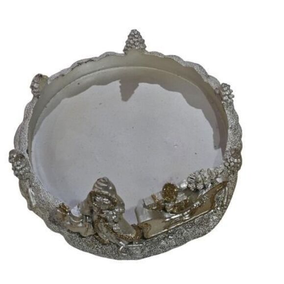 NCE Vintage Santa Christmas Candle Holder Base in Box - Picture 5 of 6